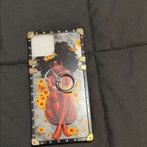 Sunflower Art Phone Case with Ring Holder